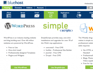 how to install wordpress on bluehost