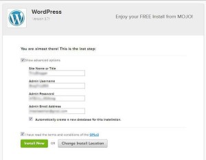 setting up a wordpress blog