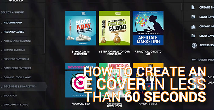 how to create an e cover in less than 60 seconds