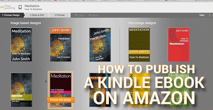 how to publish a kindle ebook on amazon