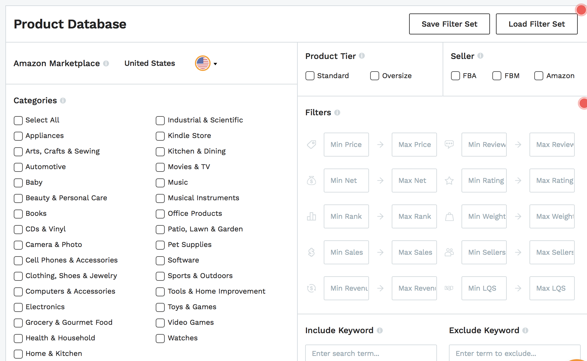 Jungle Scout Product Database Competitors